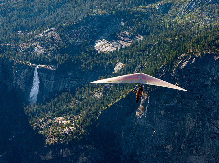 Yosemite Hang Glider Nevada Falls Color 0657